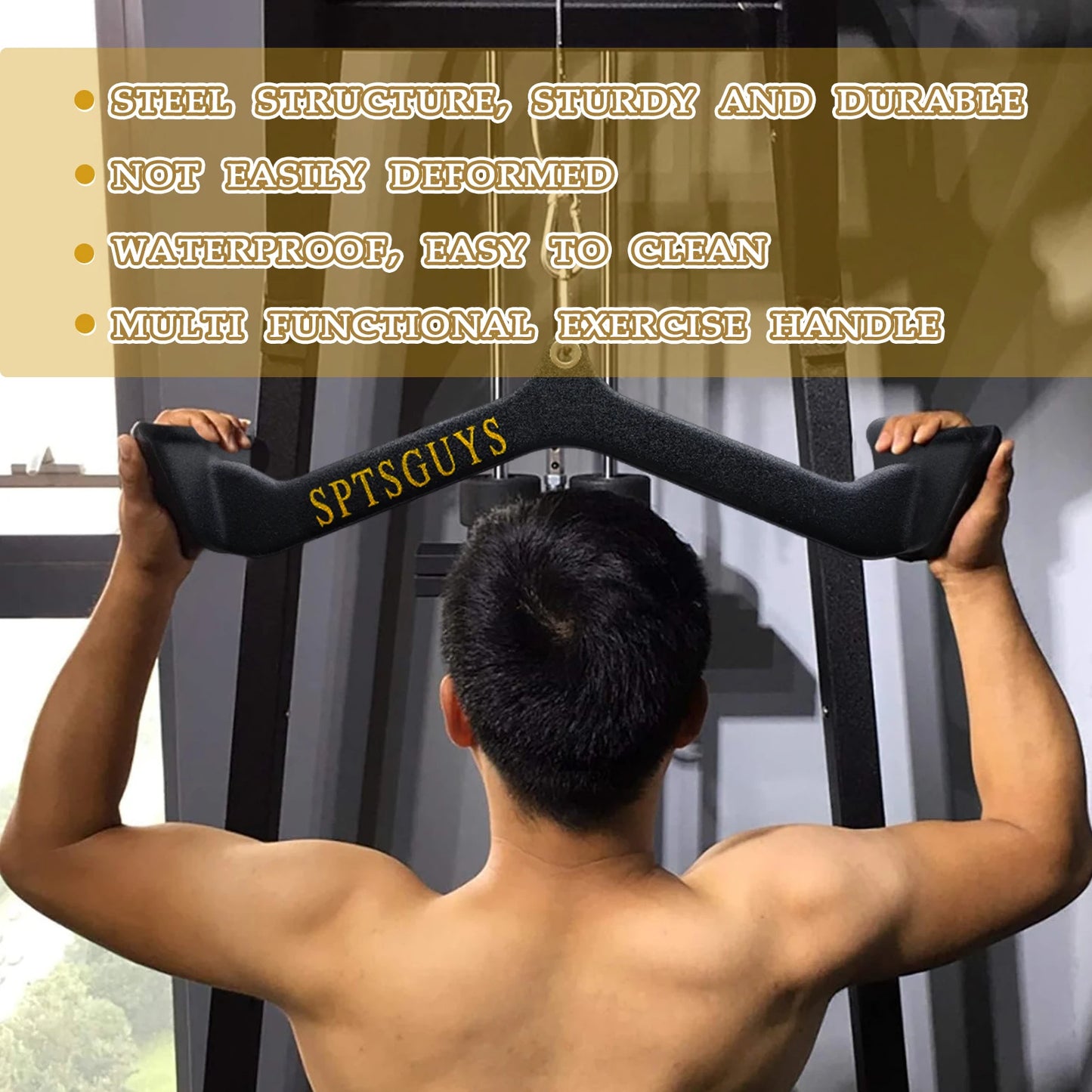 Marsafit Lat Pulldown Bar for Cable Pulley Home Gym Fitness